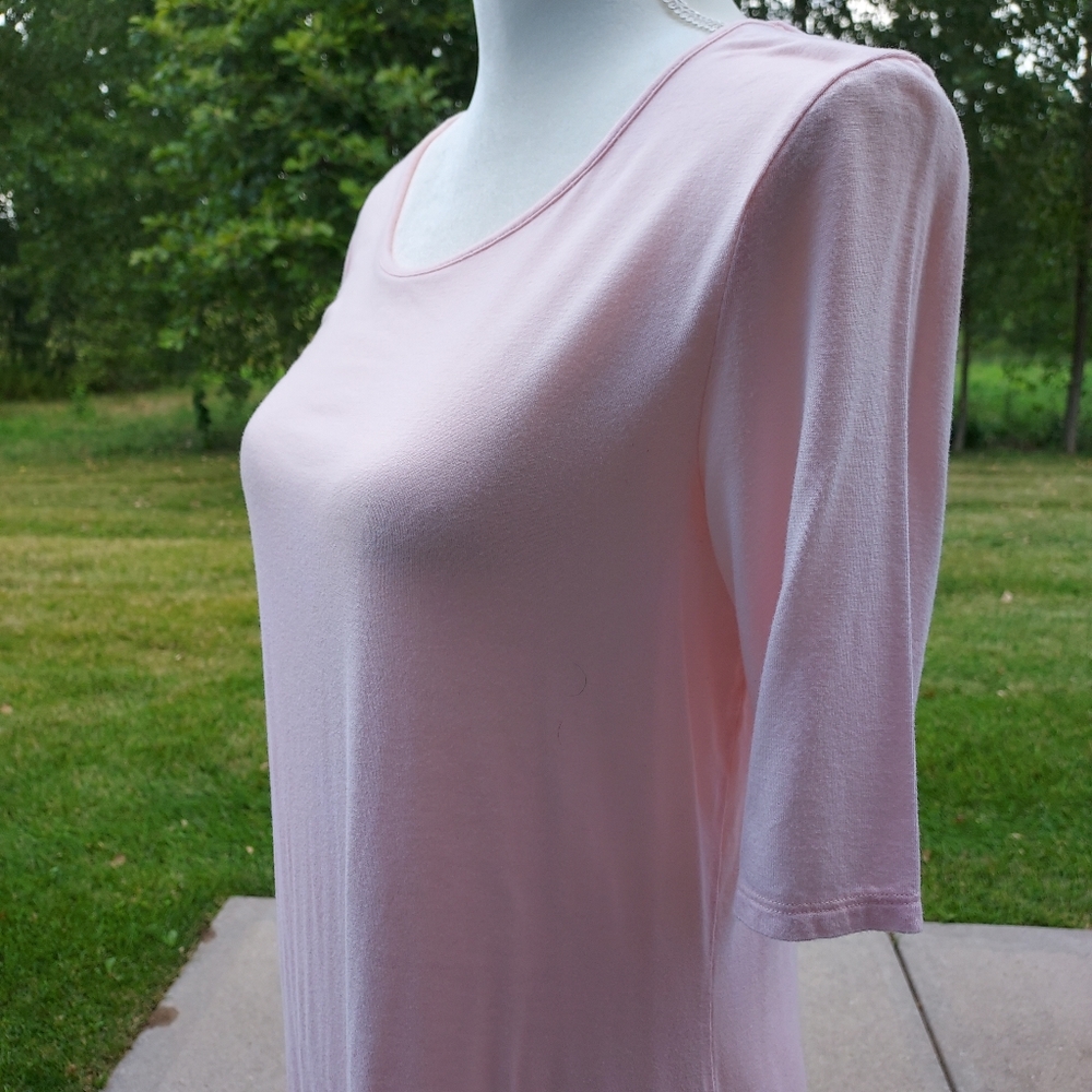 Apt 9 Short Sleeve Peach Petite L NWOT
